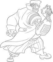 coloriage planete au tresor long john silver